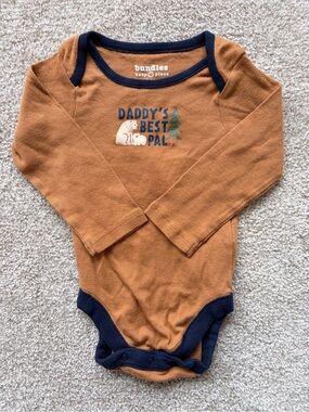 Bundles Baby Place 'Daddy's Best Pal' Brown Long-Sleeve One-Piece